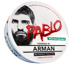 Pablo Energy Wintergreen - 20 energy pouches, 100mg per pouch, zero nicotine